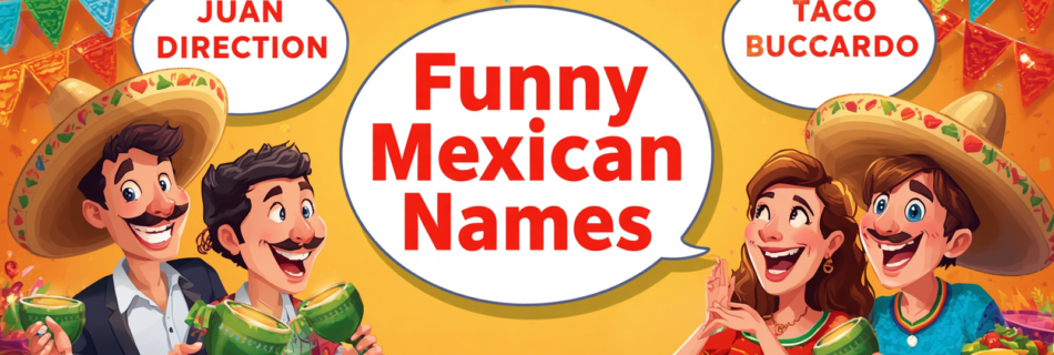 Funny Mexican Names ideas with humorous Mexican-inspired nicknames and meme characters