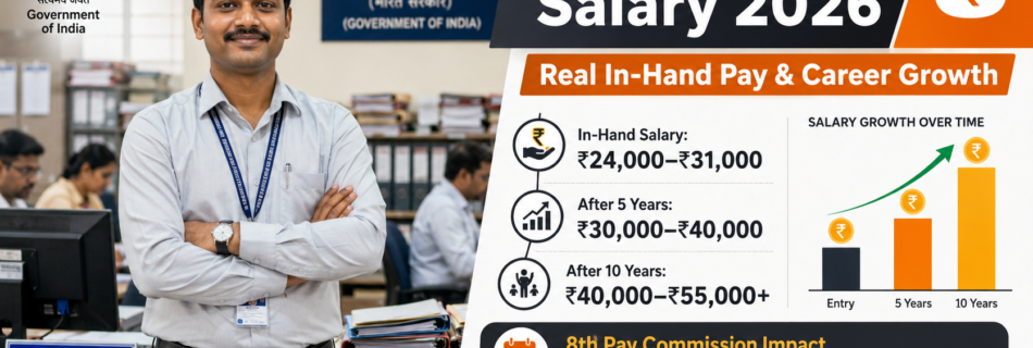 SSC MTS Salary 2026 in-hand salary, salary slip, promotion and career growth chart