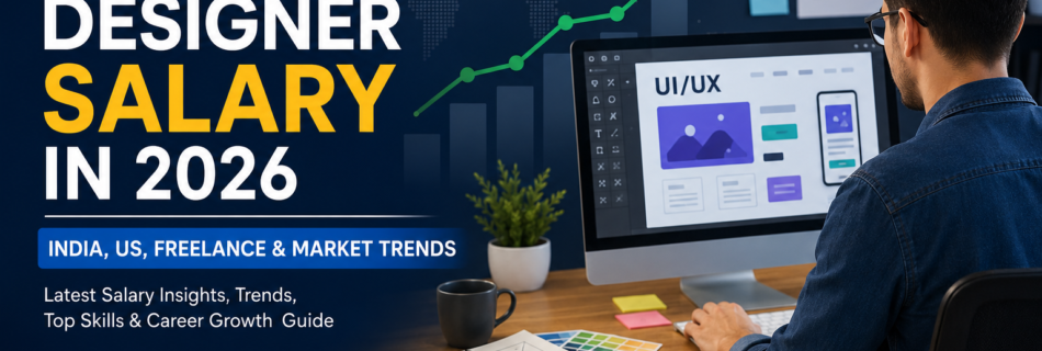Web Designer Salary in India 2026 showing average salary, freelance earnings, and career growth trends for UI UX and web designers.