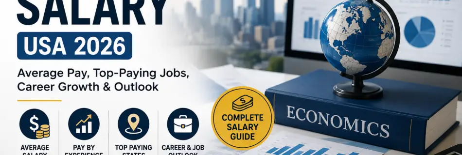Economist Salary in the USA 2026 with economic charts, salary analysis, and career growth insights