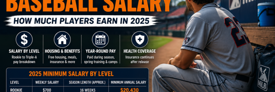 Minor league baseball salary 2025 by level