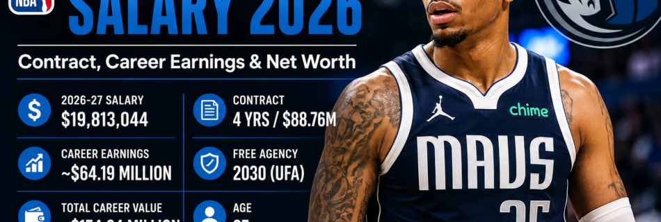 PJ Washington Salary 2026, contract and career earnings