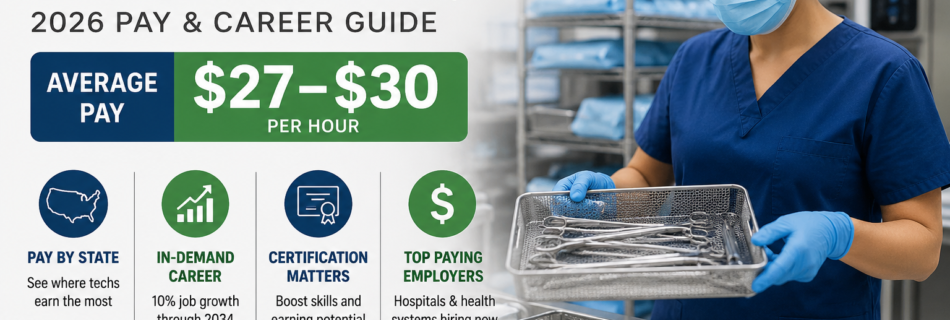 Sterile processing technician salary 2026 and pay guide